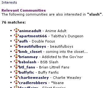 results - slash communities