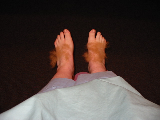 Can't forget furry feet