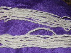 Plyed yarn closeup